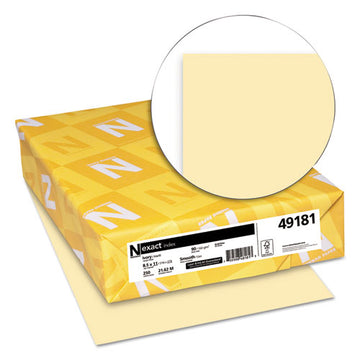 Neenah Paper Exact Index Card Stock, 90 Lb, 8.5 X 11, Ivory, 250-pack freeshipping - TVN Wholesale